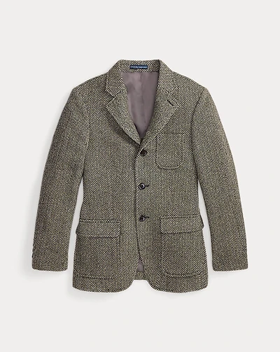 Wool-Blend Herringbone Sport Coat