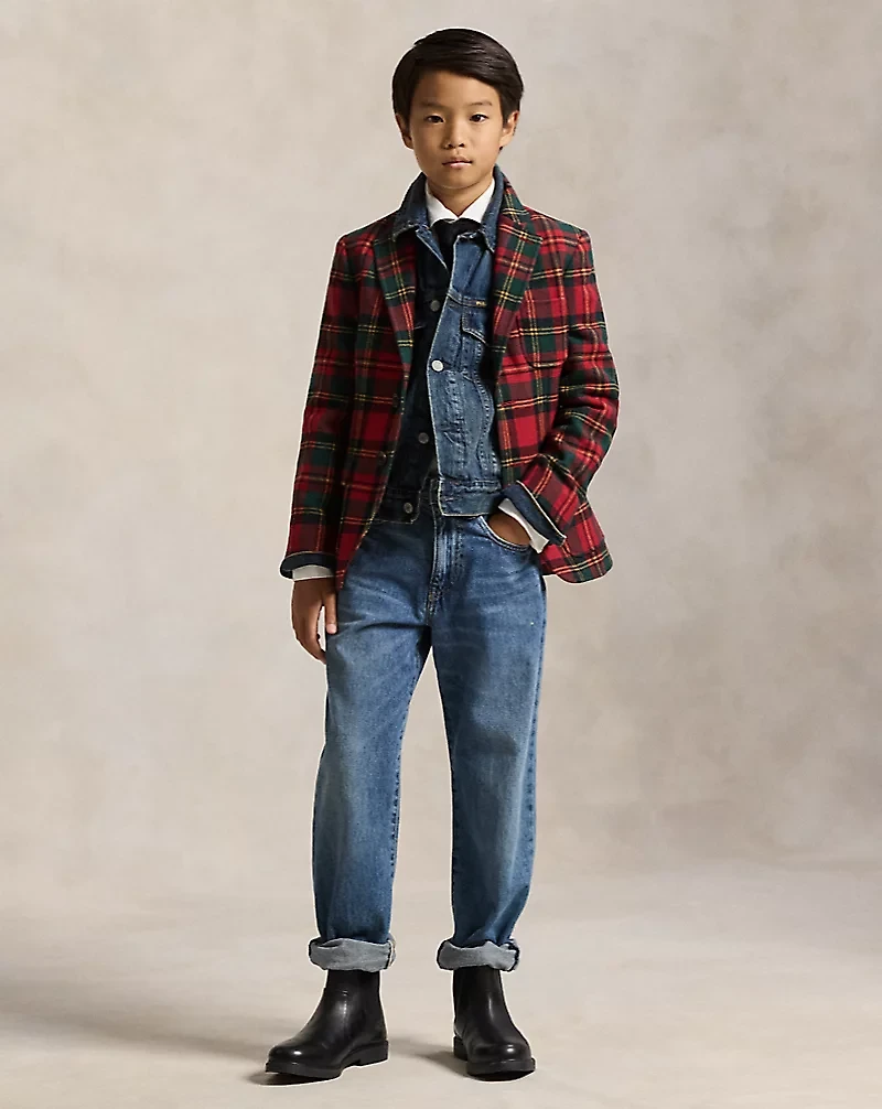 Polo Plaid Wool-Blend Sport Coat