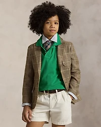 Linen-Silk Herringbone Sport Coat