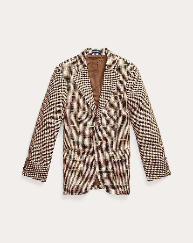 Linen-Silk Herringbone Sport Coat