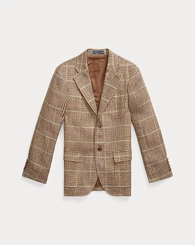 Linen-Silk Herringbone Sport Coat