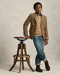 Plaid Wool Tweed Sport Coat