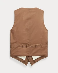 Glen Plaid Wool Tweed Vest