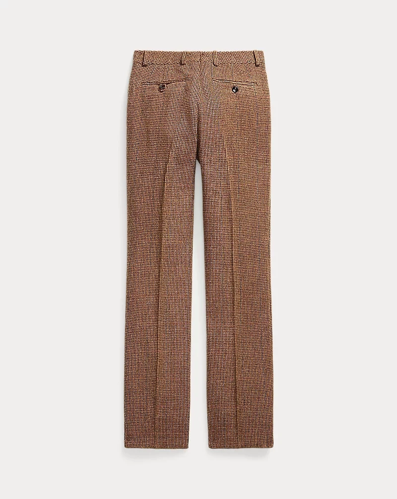 Glen Plaid Wool Tweed Trouser