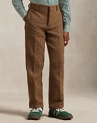 Glen Plaid Wool Tweed Trouser