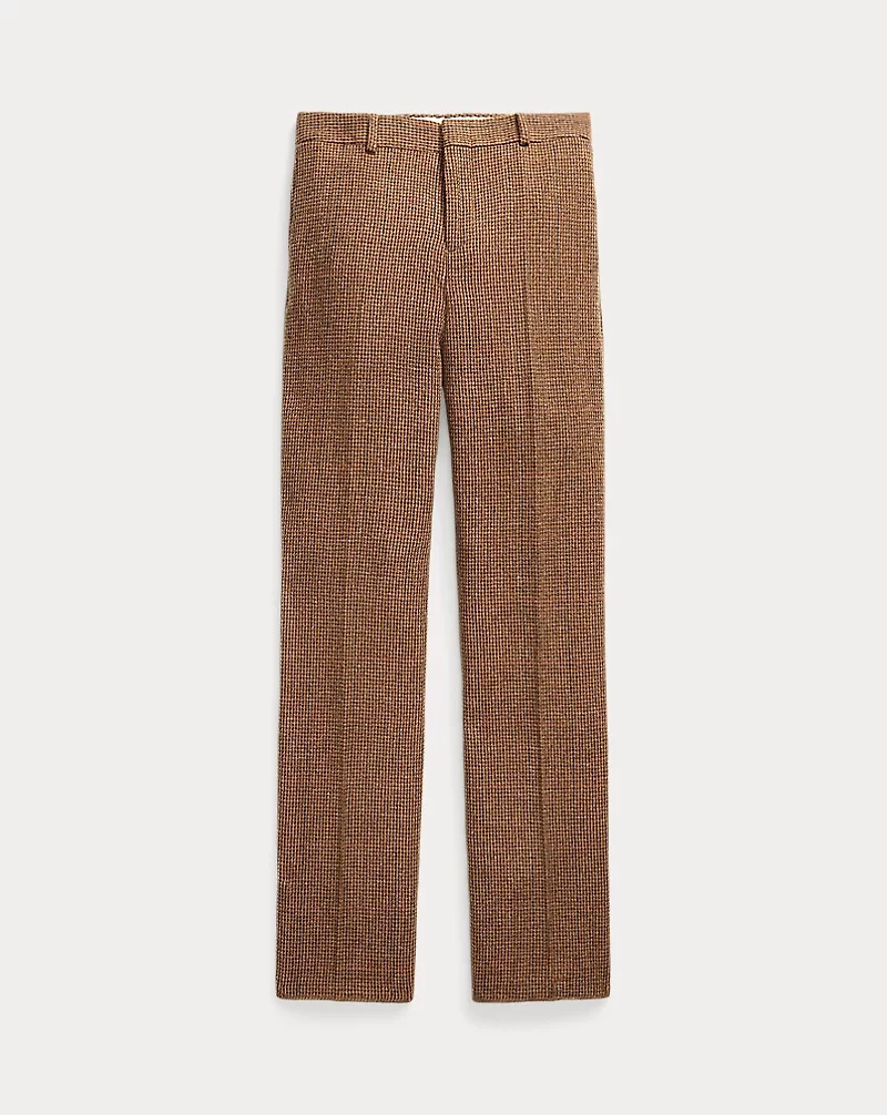 Glen Plaid Wool Tweed Trouser