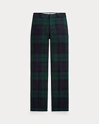 Plaid Wool Tweed Suit Trouser