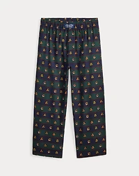 Club-Print Twill Sleep Pant