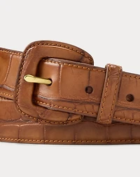Burnished Alligator Belt