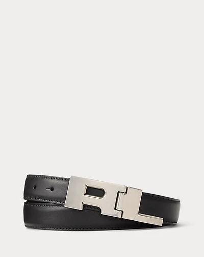 RL Hinge-Buckle Calfskin Belt