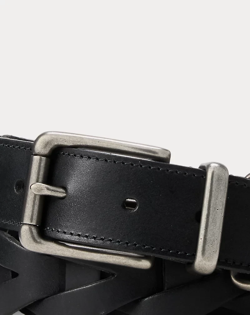 Woven Leather Belt