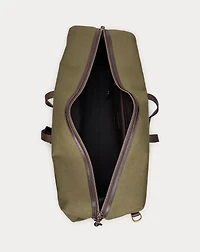 Leather-Trim Canvas Duffel