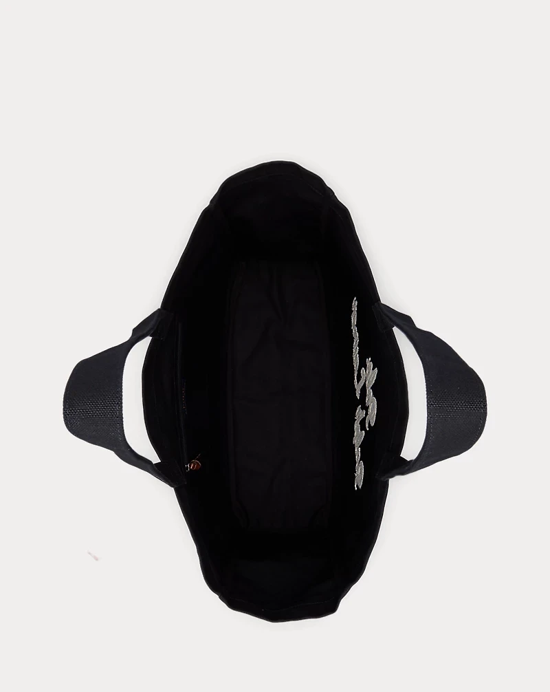 Embroidered Canvas Tote