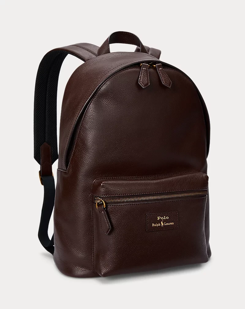 Pebbled Leather Backpack
