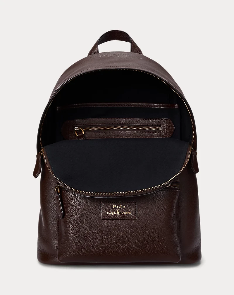 Pebbled Leather Backpack