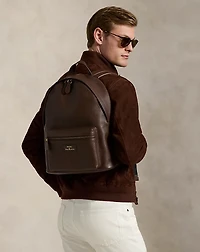 Pebbled Leather Backpack