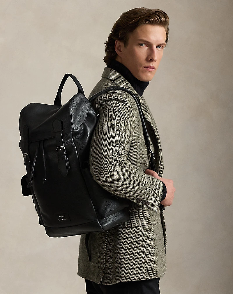 Pebbled Leather Backpack