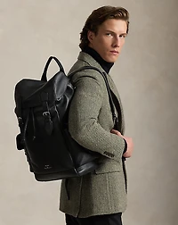 Pebbled Leather Backpack