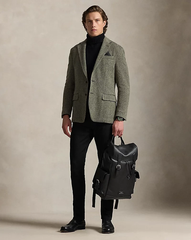 Pebbled Leather Backpack