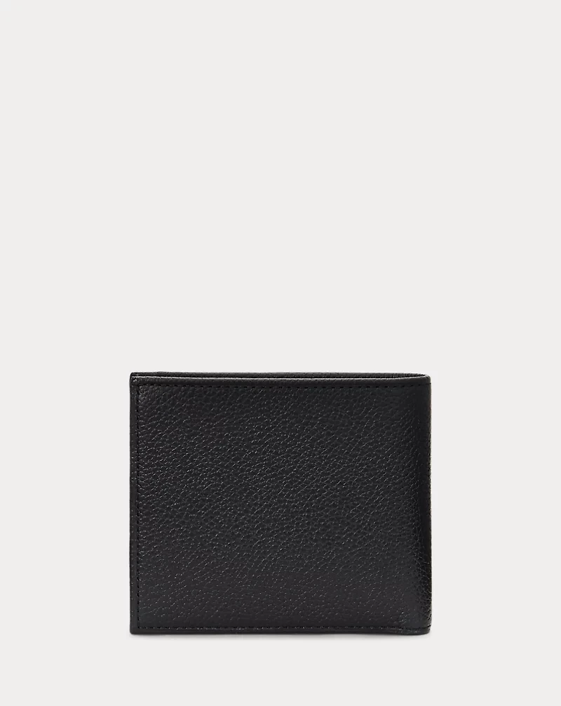 Pebbled Leather Billfold Wallet