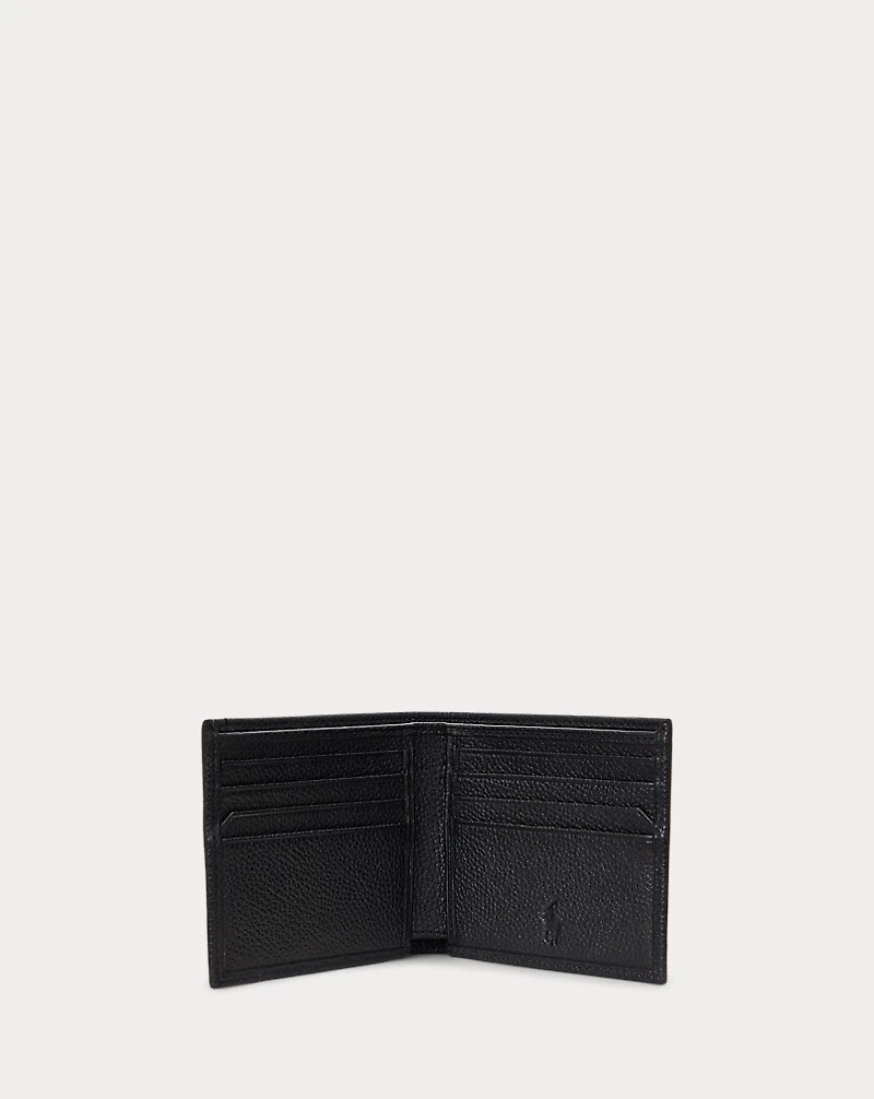 Pebbled Leather Billfold Wallet