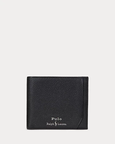 Pebbled Leather Billfold Wallet