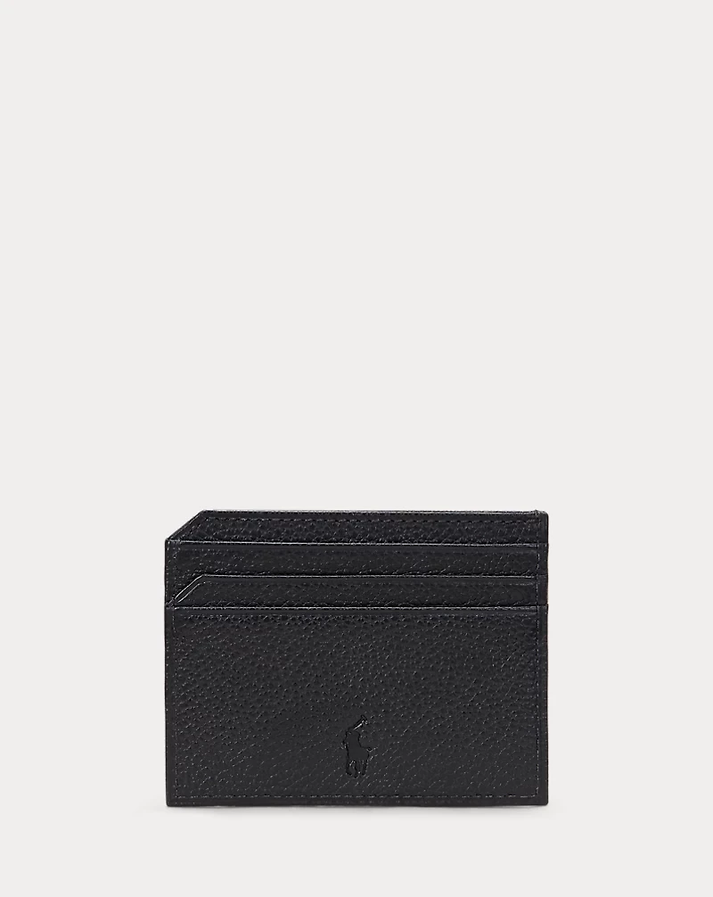 Pebbled Leather Card Case