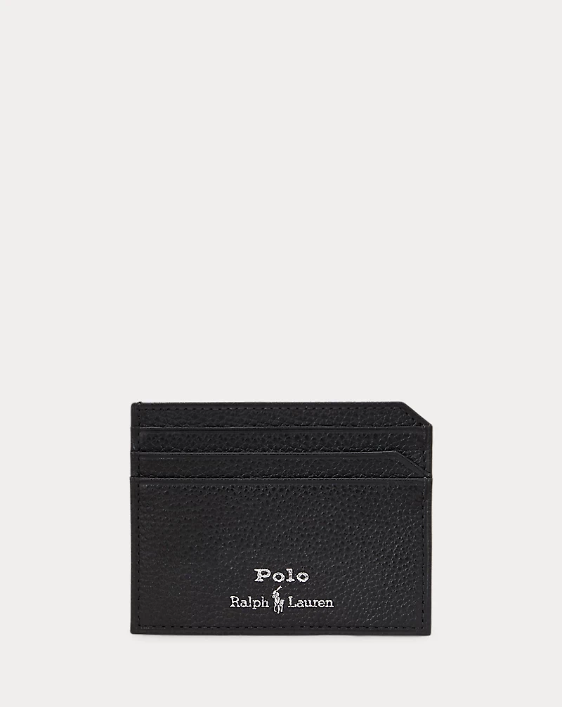 Pebbled Leather Card Case