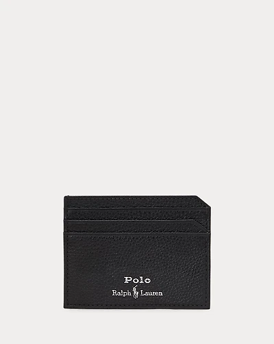 Pebbled Leather Card Case