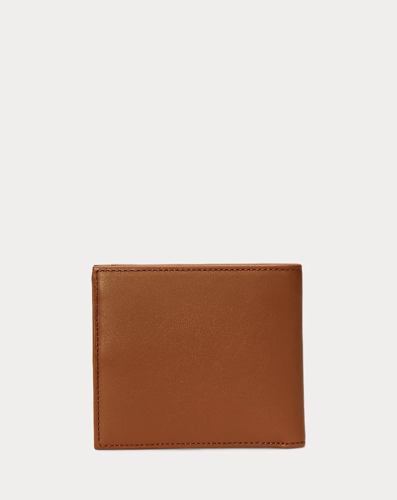Smooth Leather Billfold Wallet