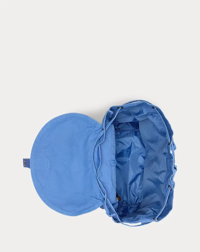 Flap-Top Canvas Backpack
