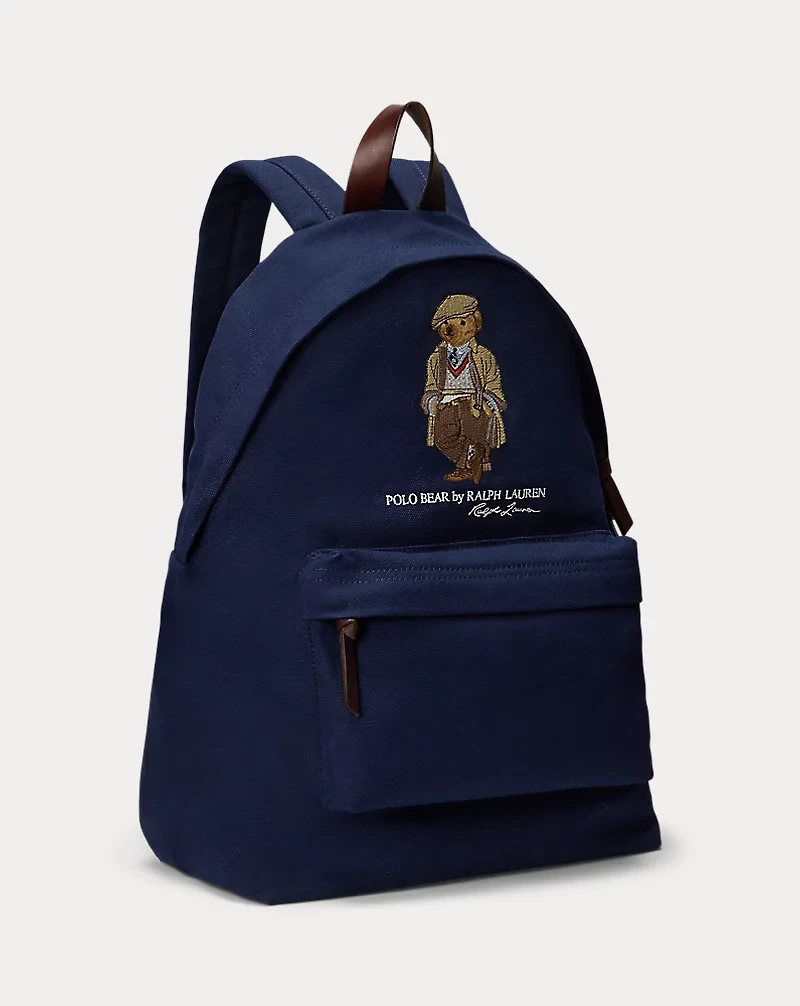 Polo Bear Canvas Backpack