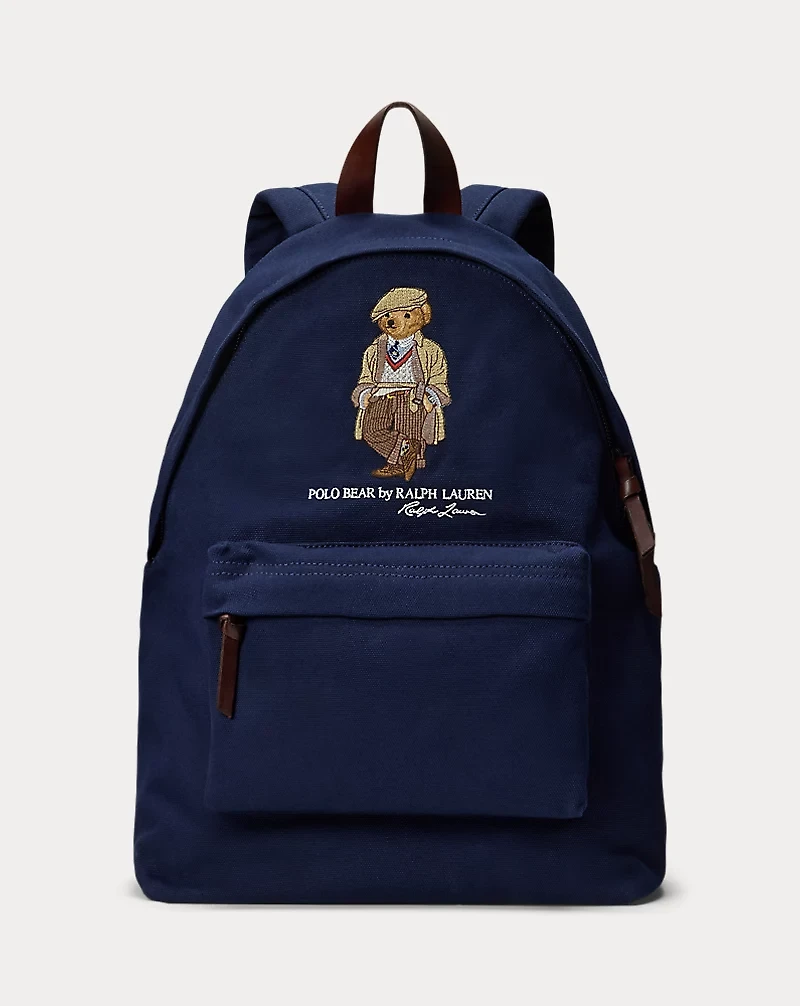 Polo Bear Canvas Backpack