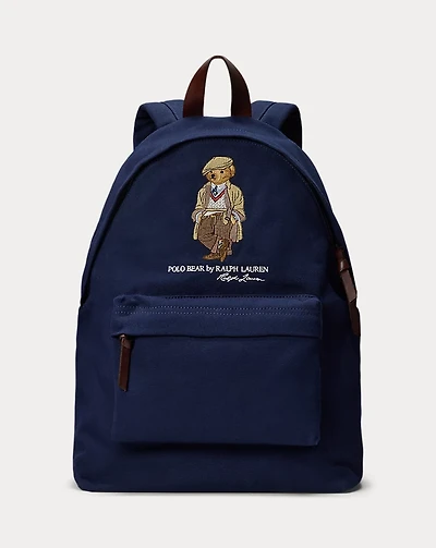 Polo Bear Canvas Backpack