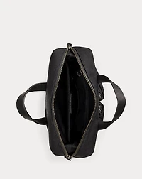 Leather-Trim Convertible Backpack-Tote