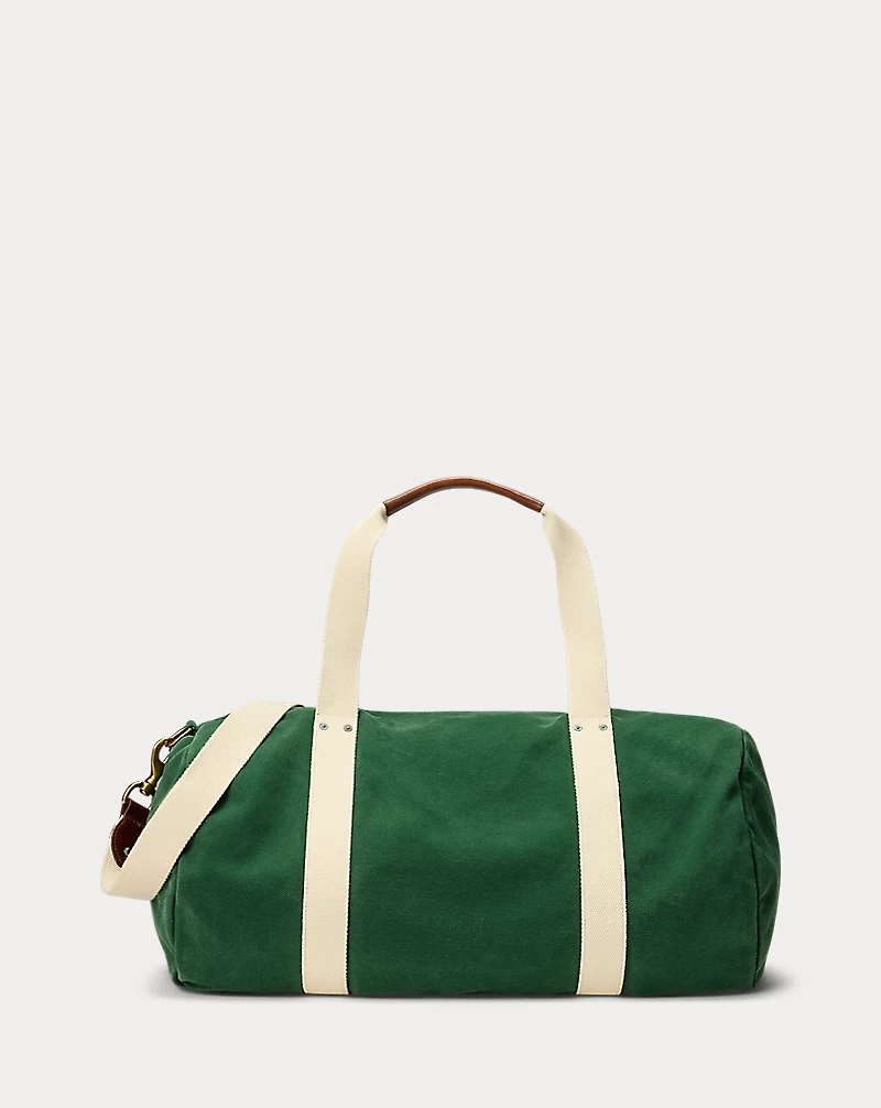 Embroidered Canvas Duffel
