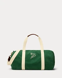 Embroidered Canvas Duffel
