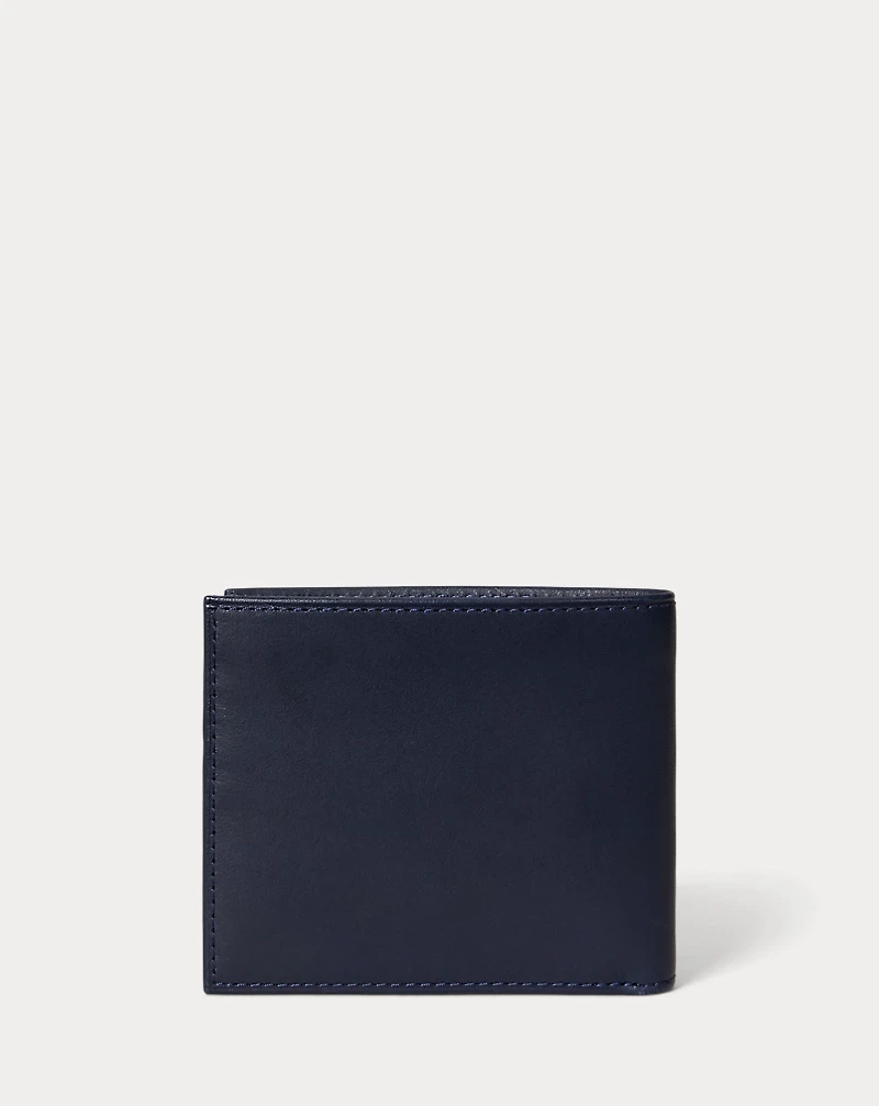 Polo Bear Leather Billfold Wallet