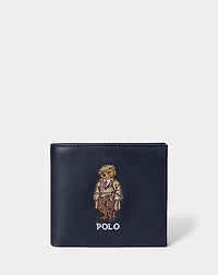 Polo Bear Leather Billfold Wallet