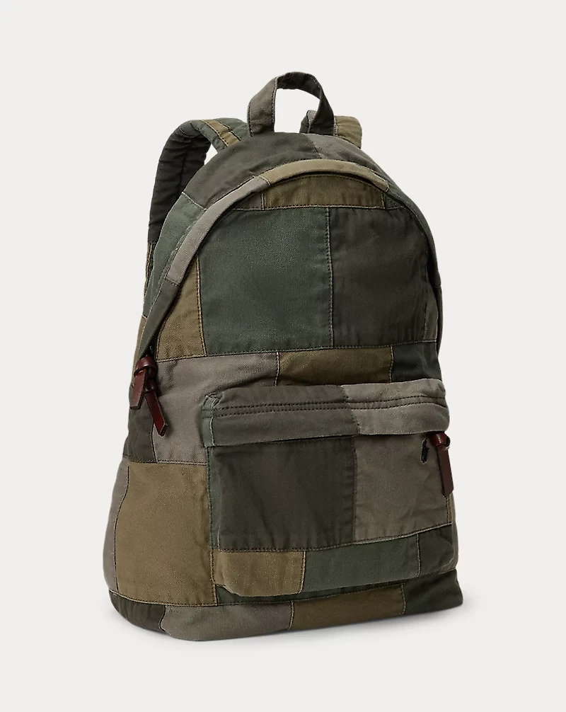 Patchwork Canvas Backpack