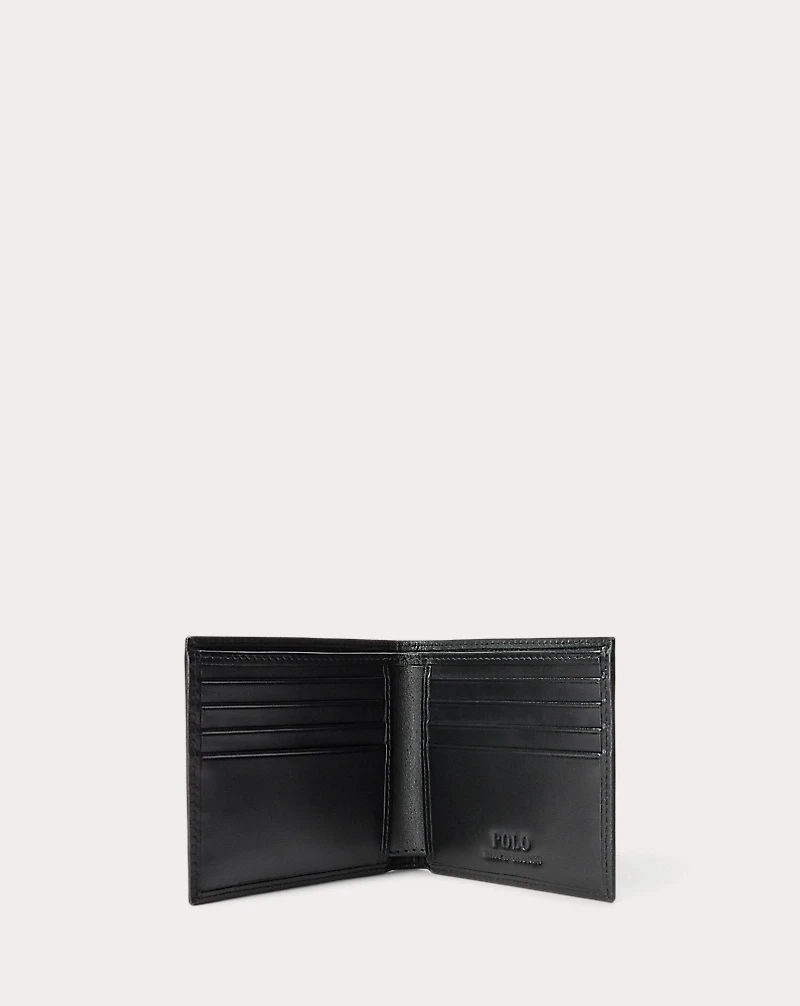 Polo Bear Leather Billfold Wallet