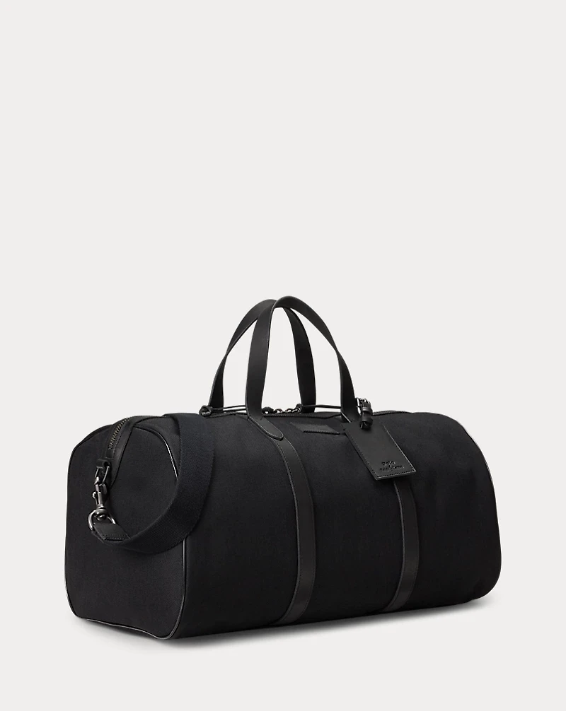 Leather-Trim Oxford Duffel