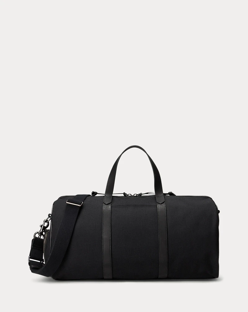 Leather-Trim Oxford Duffel
