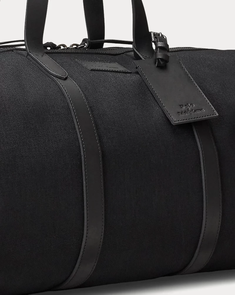 Leather-Trim Oxford Duffel