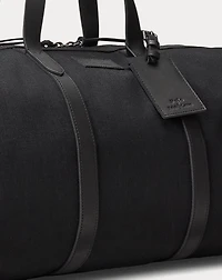 Leather-Trim Oxford Duffel