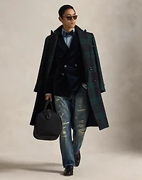 Leather-Trim Oxford Duffel