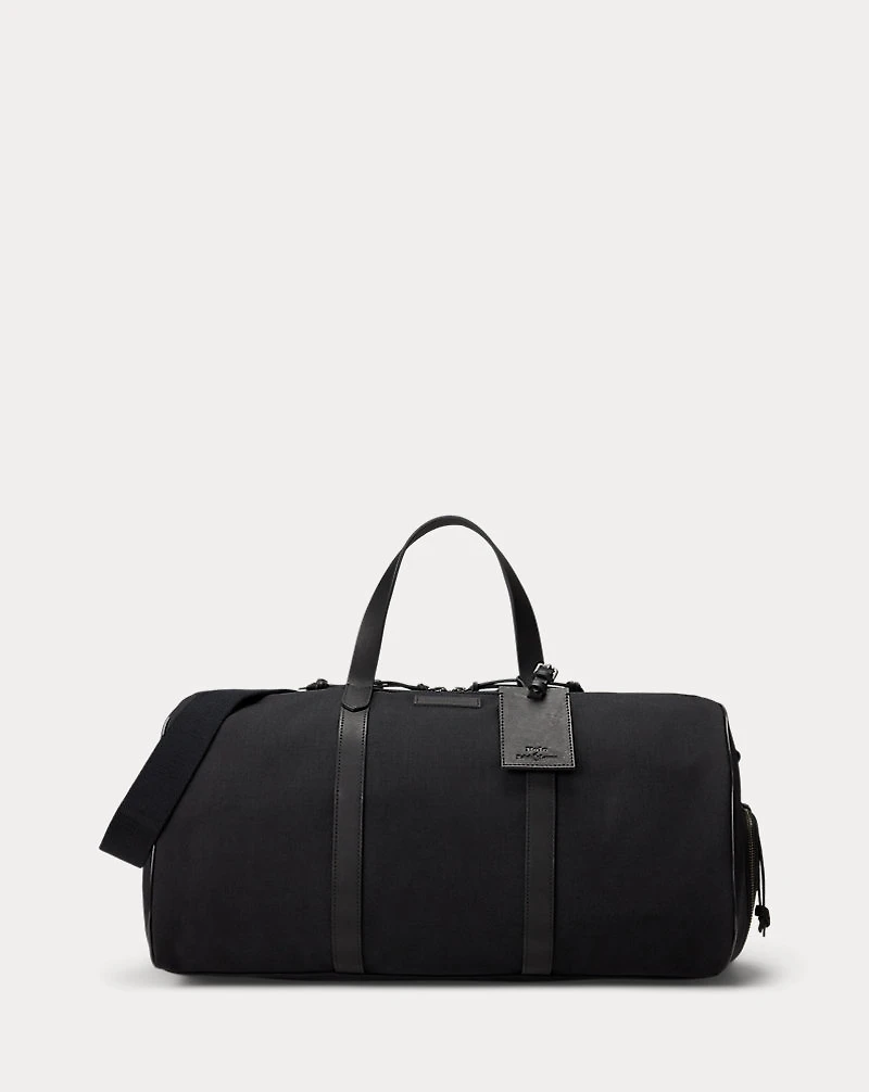 Leather-Trim Oxford Duffel