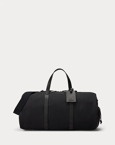 Leather-Trim Oxford Duffel