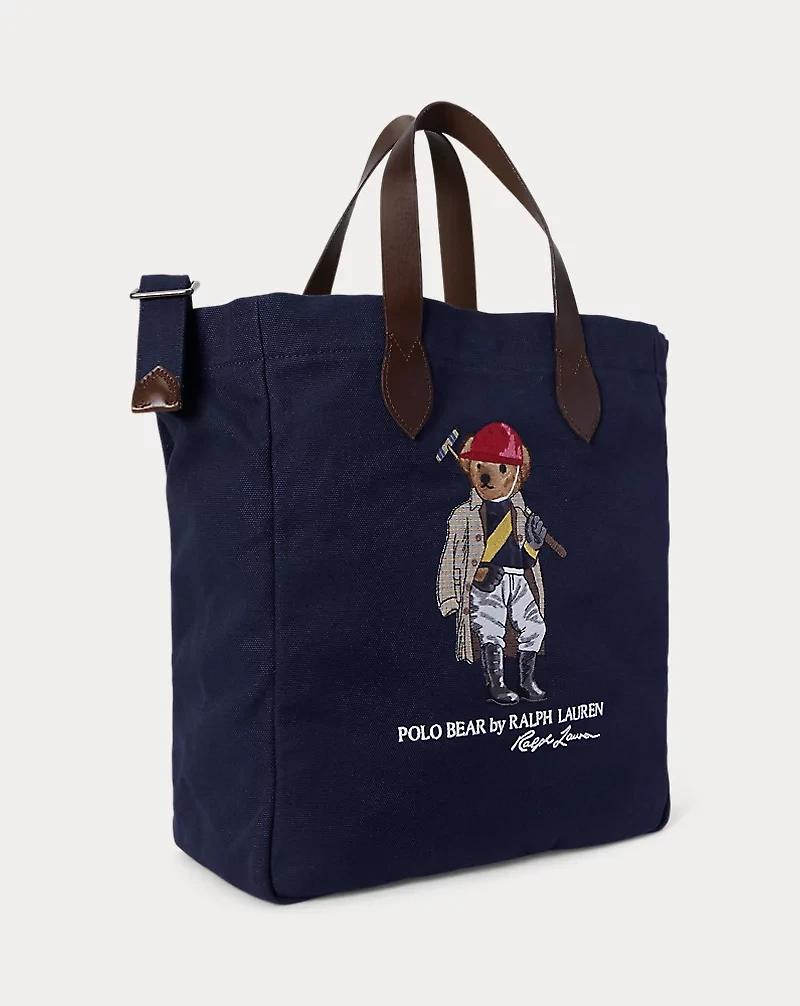Polo Bear Canvas Shopper Tote