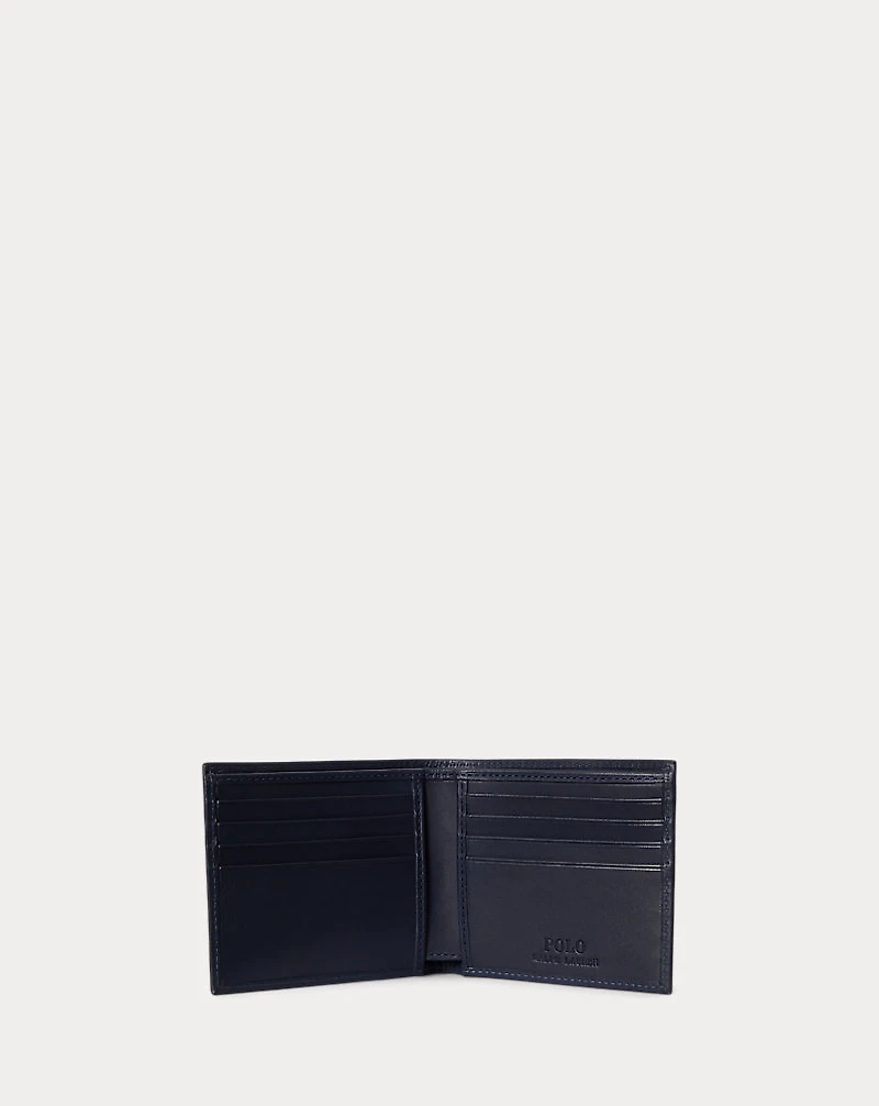 Polo Bear Leather Billfold Wallet